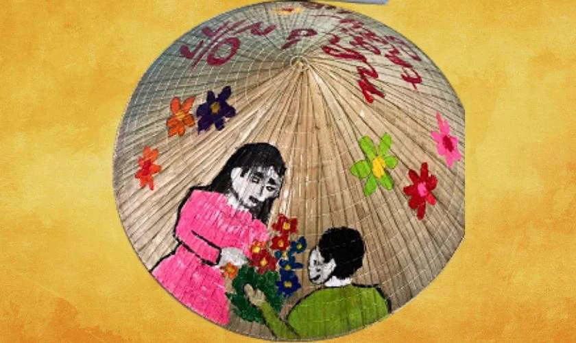 Mẫu trang trí nón lá 8/3 đẹp