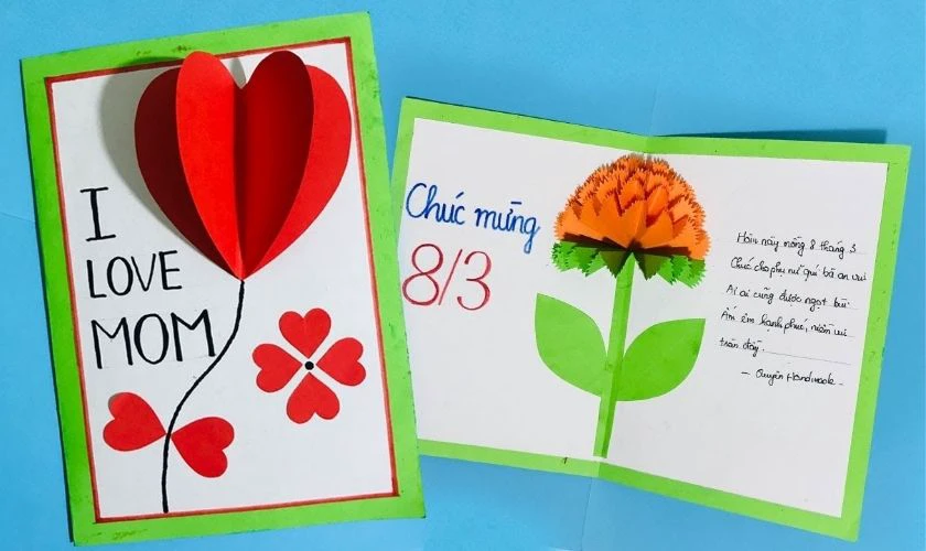 Decor thiệp Quốc tế Phụ nữ đẹp