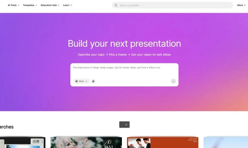 Slidesgo là trang web hữu ích cho sinh viên