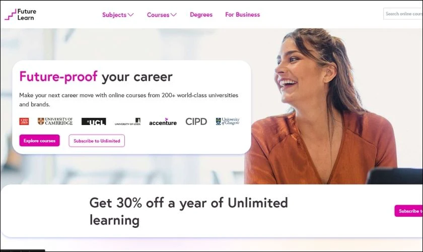 FutureLearn là trang web học trực tuyến hữu ích cho sinh viên