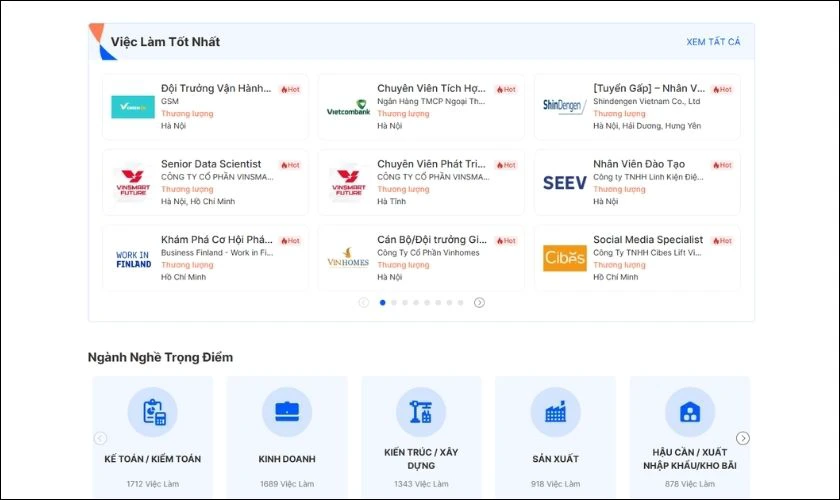 vietnamworks.com - Tuyển dụng lớn tại Việt Nam, nhiều ngành nghề