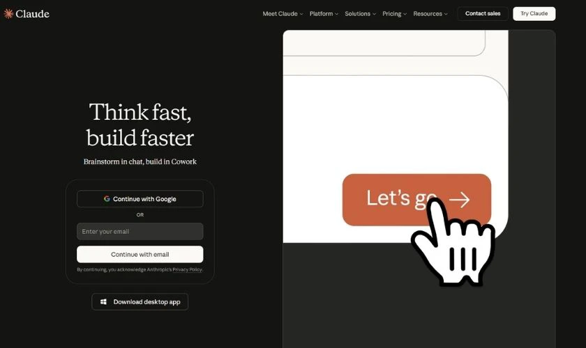 Claude là trang web hữu ích cho sinh viên