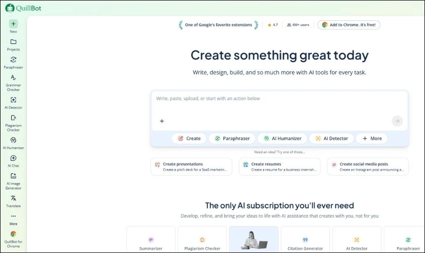 QuillBot là trang web hữu ích cho sinh viên