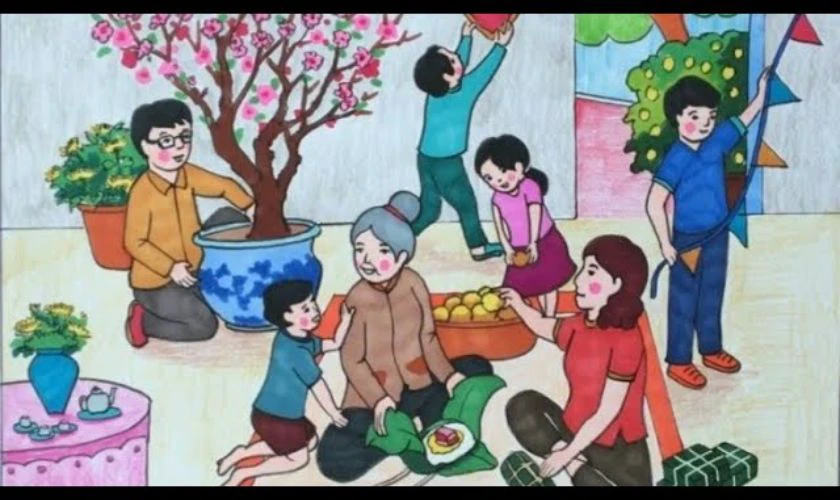 Gói bánh chưng