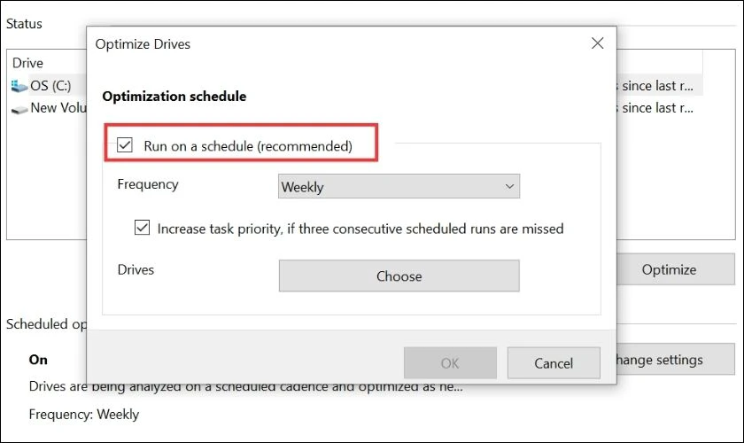 Run on a schedule