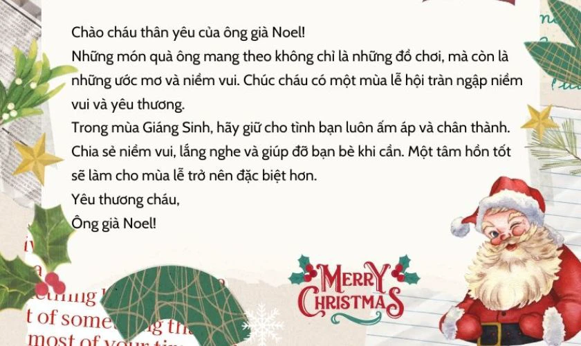 Truyện Lá Thư Từ Ông Già Noel