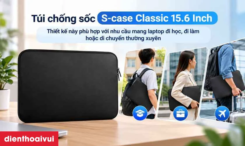 T&uacute;i chống sốc S-case Classic 15.6 Inch