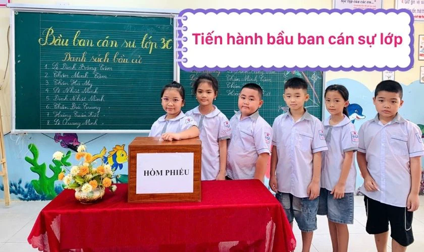 Bầu ban cán sự lớp, phân công nhiệm vụ trực nhật