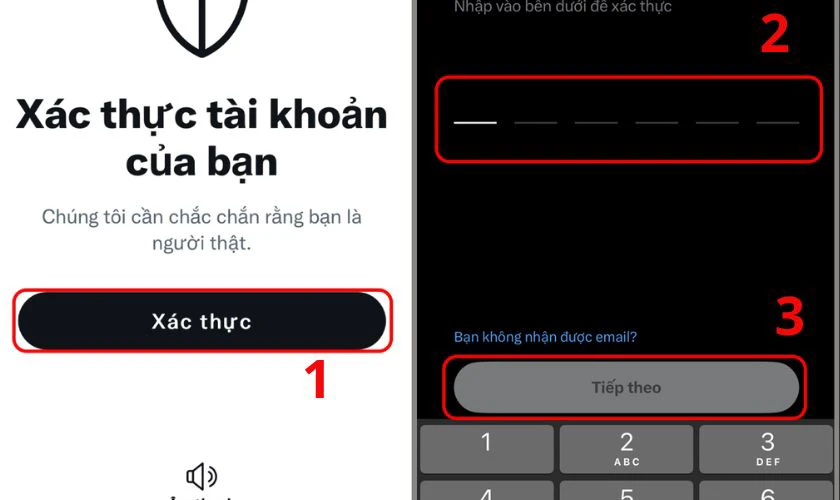 Nhấn X&aacute;c thực t&agrave;i khoản của bạn