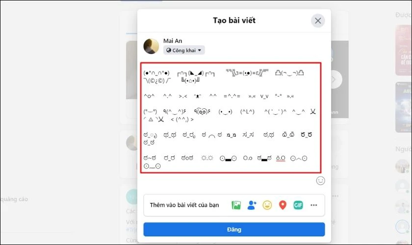 Nhập m&atilde; Alt Code sẽ thấy hiển thị k&iacute; tự đặc biệt