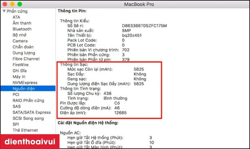 Lưu &yacute; trước khi thay pin mới cho MacBook
