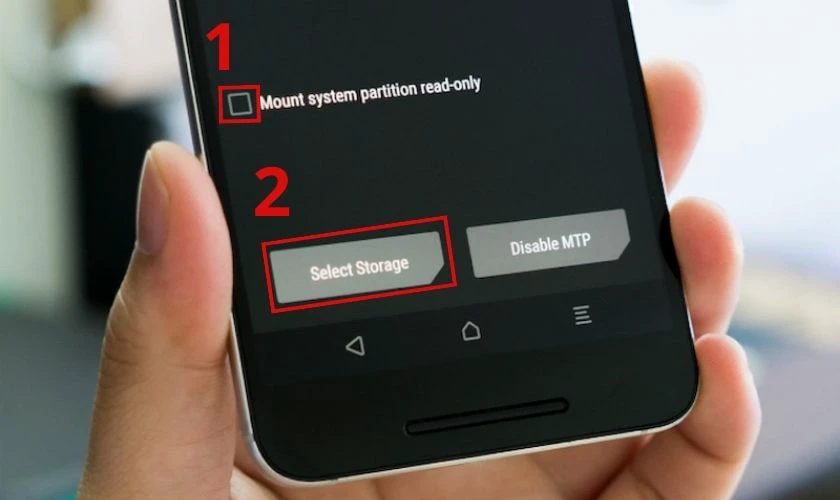Kích hoạt chế độ USB Storage