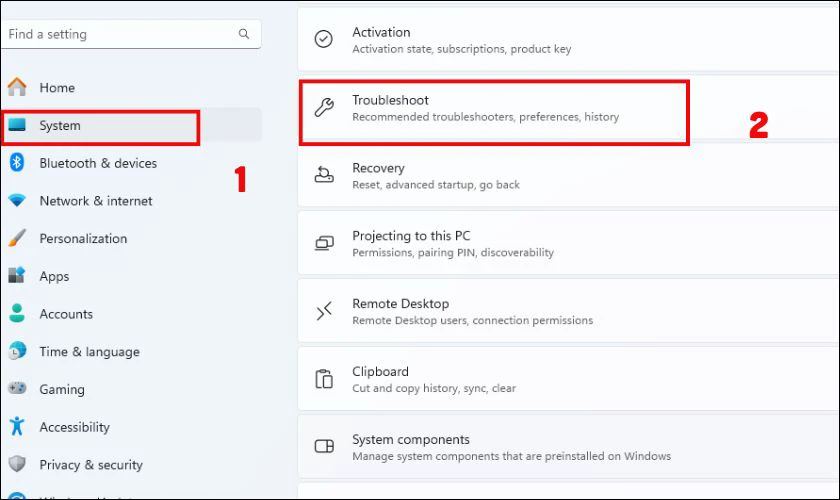 Chạy Windows Troubleshooter