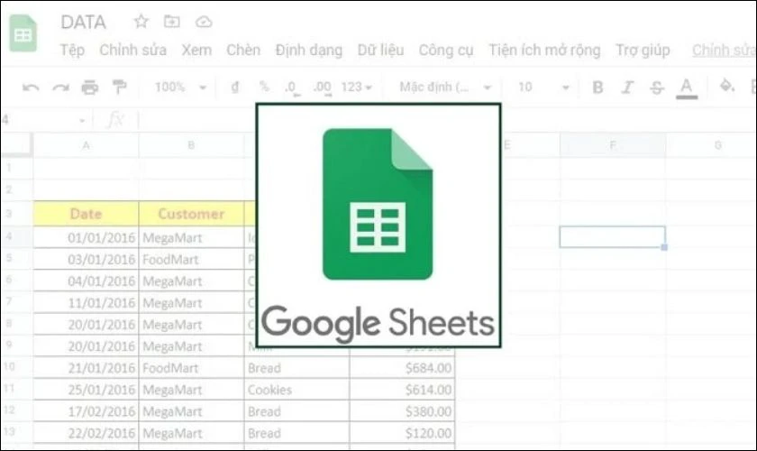 Google Trang tính là công cụ bảng tính trực tuyến
