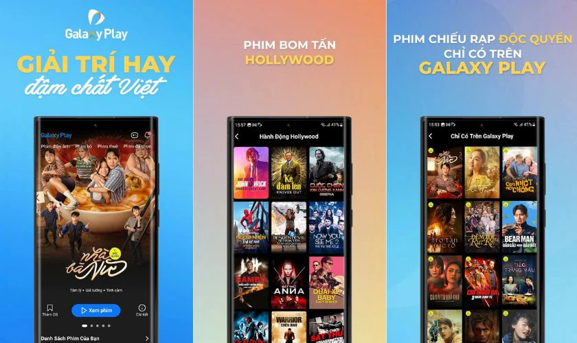Galaxy Play - Ứng dụng xem phim chiếu rạp Việt Nam