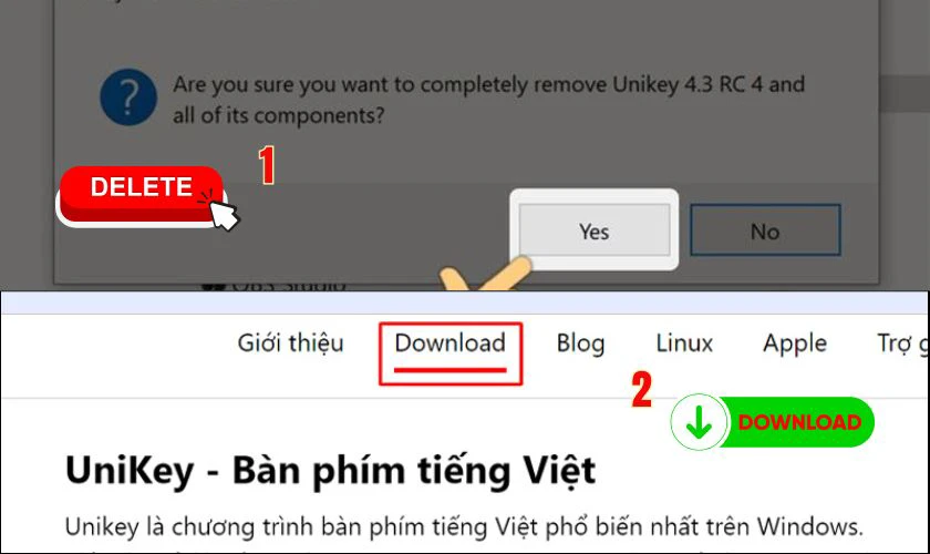 L&agrave;m sao để kh&ocirc;i phục c&agrave;i đặt gốc của Unikey?