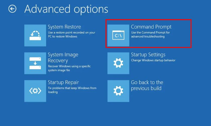 Chọn Command Prompt