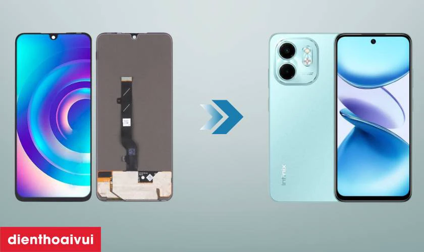 Thay m&agrave;n h&igrave;nh điện thoại Infinix