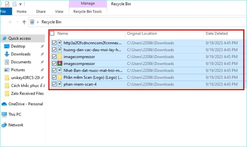 Thường xuy&ecirc;n dọn dẹp th&ugrave;ng r&aacute;c (Recycle Bin)