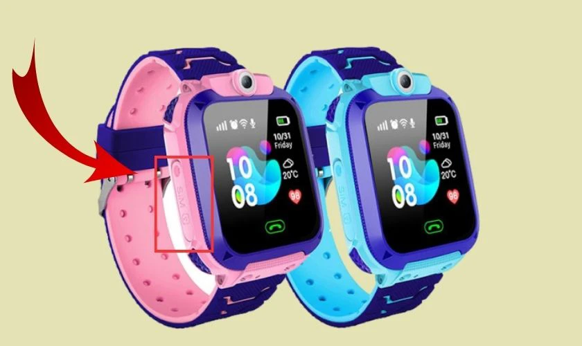 C&aacute;ch lắp sim cho đồng hồ th&ocirc;ng minh trẻ em