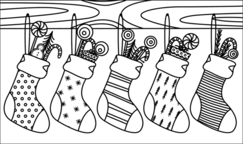 Tranh tô Noel vớ