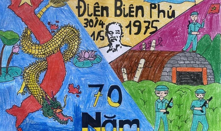 Tranh mừng kỷ niệm chiến thắng 30/4