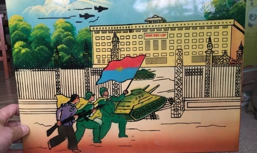 Mẫu tranh cổ động 30/4, tranh áp phích 30/4