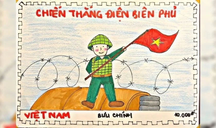 Tem bưu ch&iacute;nh đẹp