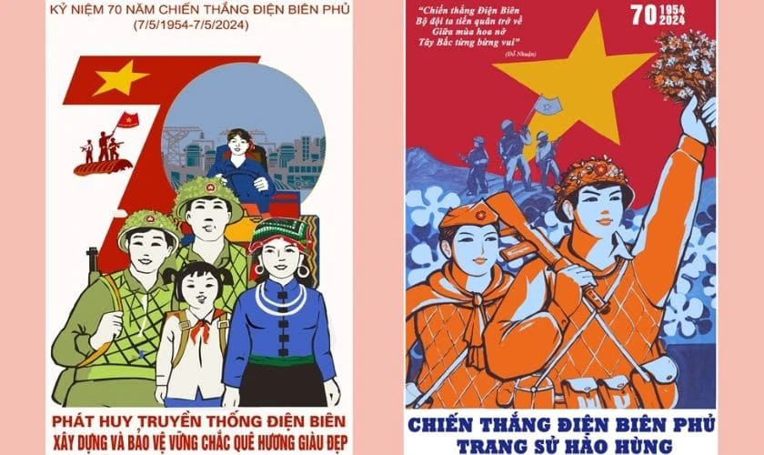 Mẫu ảnh chiến thắng Điện Bi&ecirc;n Phủ