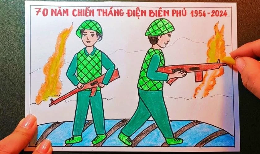 Thể hiện t&igrave;nh y&ecirc;u đất nước