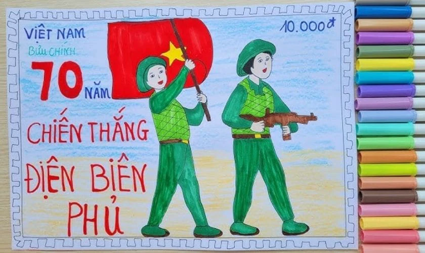 Bưu bưu ch&iacute;nh chủ đề d&acirc;n tộc, y&ecirc;u nước