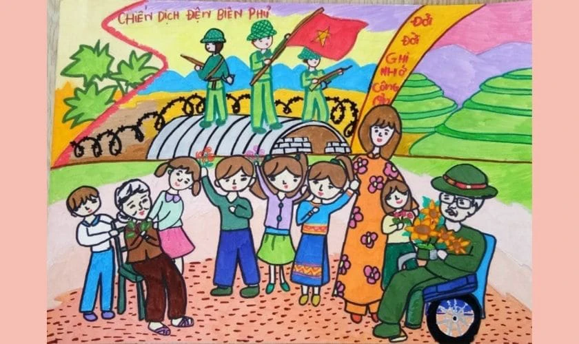 T&aacute;c phẩm nghệ thuật t&aacute;i hiện chiến thắng Điện Bi&ecirc;n Phủ lịch sử