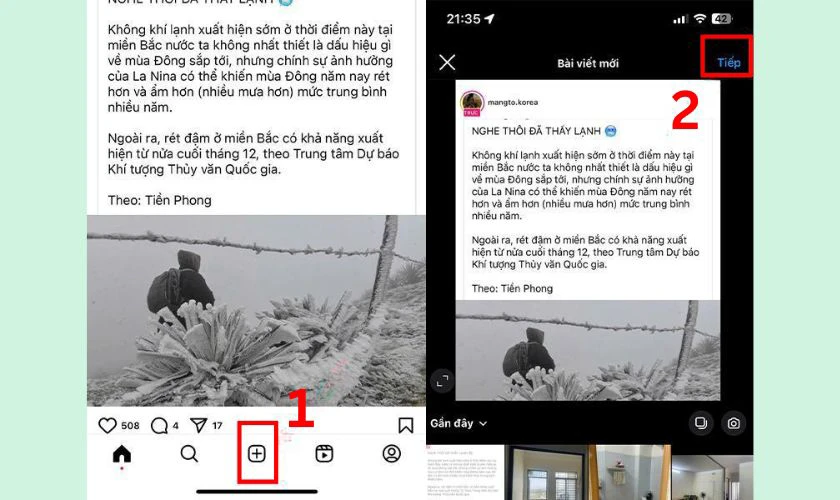Chia sẻ vị tr&iacute; của t&ocirc;i đang ở tr&ecirc;n Instagram