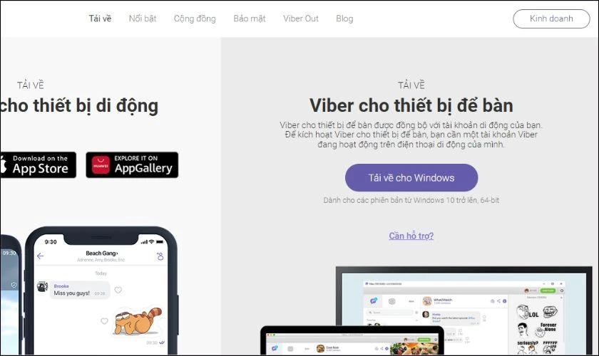 Cập nhật ứng dụng Viber