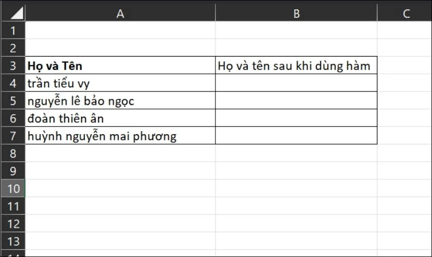 Viết in hoa chữ c&aacute;i đầu của Họ T&ecirc;n