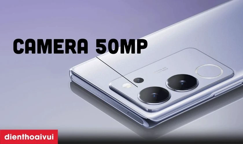 Camera chân dung 50MP với vòng sáng Aura 2.0