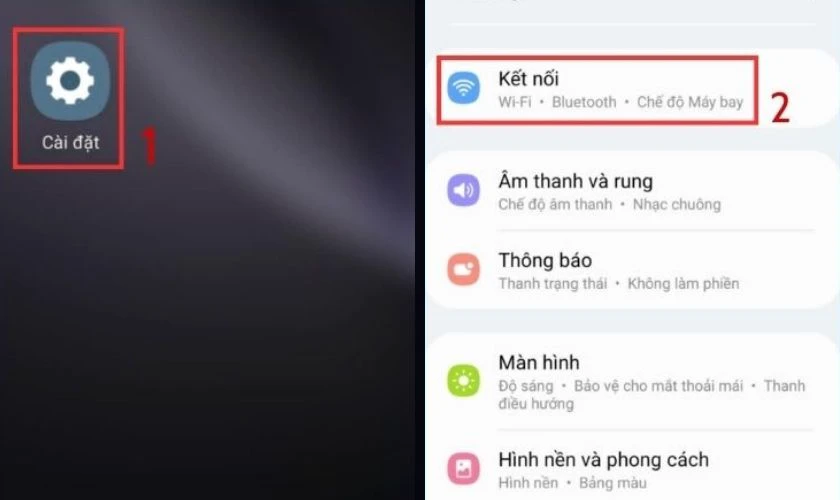 Tra cứu NFC trực tiếp trong phần Cài đặt