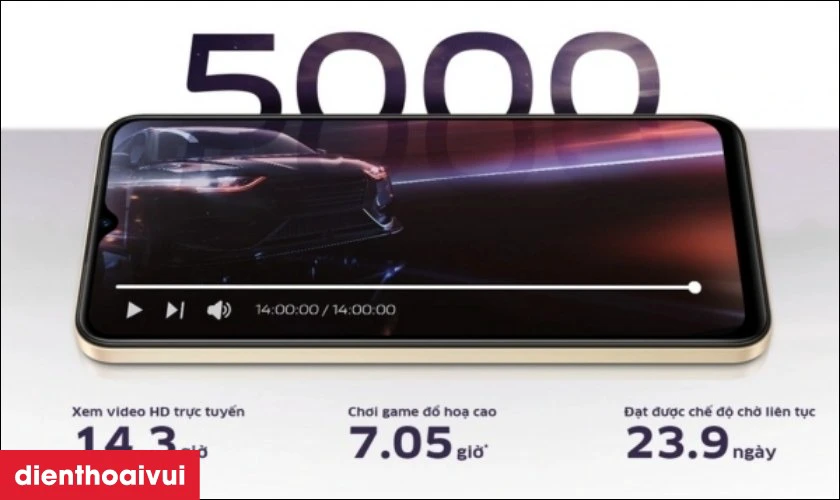 Vi&ecirc;n pin lớn 5000mAh