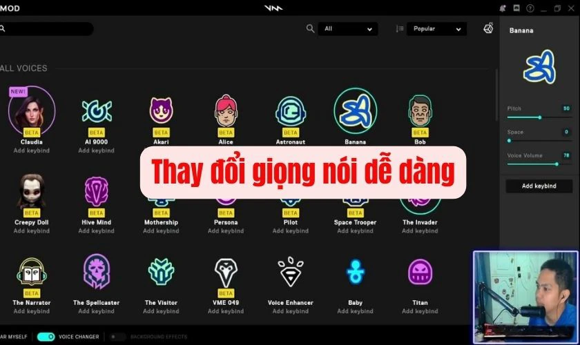 Lợi &iacute;ch của Voicemod l&agrave; g&igrave;?