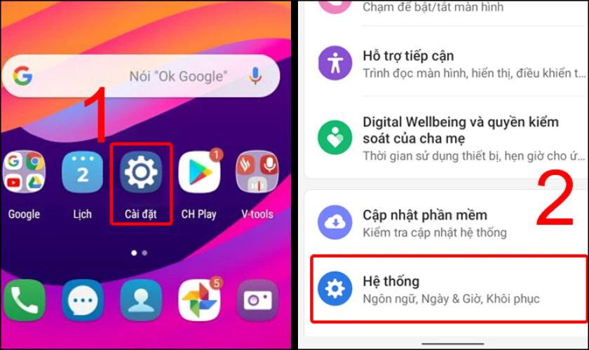 Kh&ocirc;i phục c&agrave;i đặt gốc 