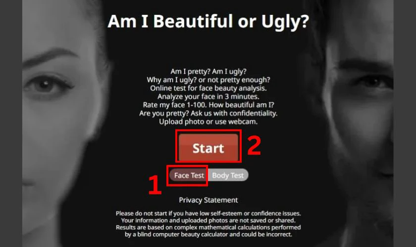 C&aacute;ch sử dụng Web đo tỉ lệ v&agrave;ng khu&ocirc;n mặt Prettyscale