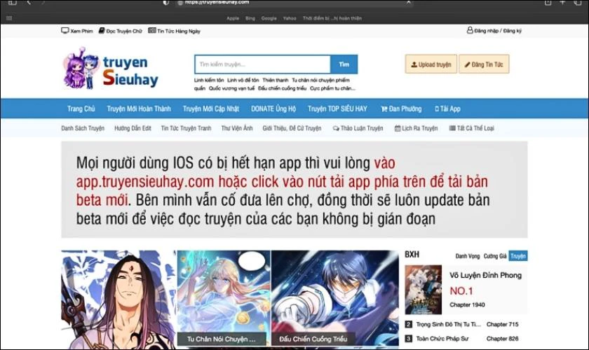 Truyensieuhay Web đọc truyện tranh online