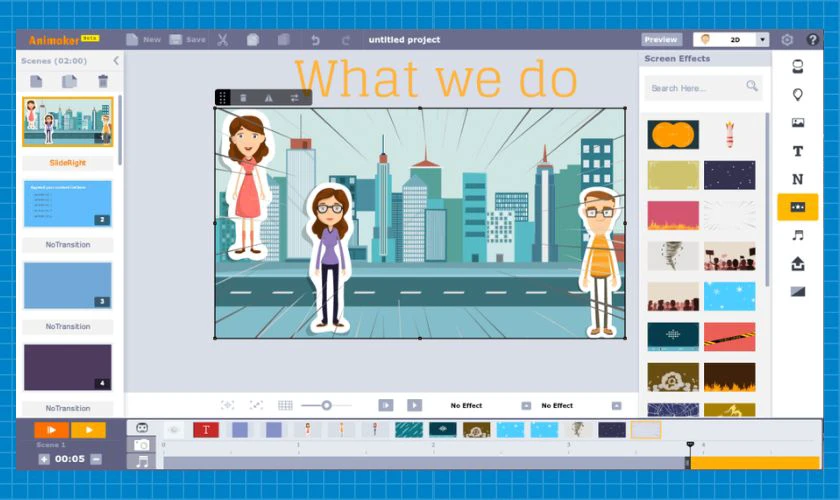Animaker trang web dễ d&ugrave;ng