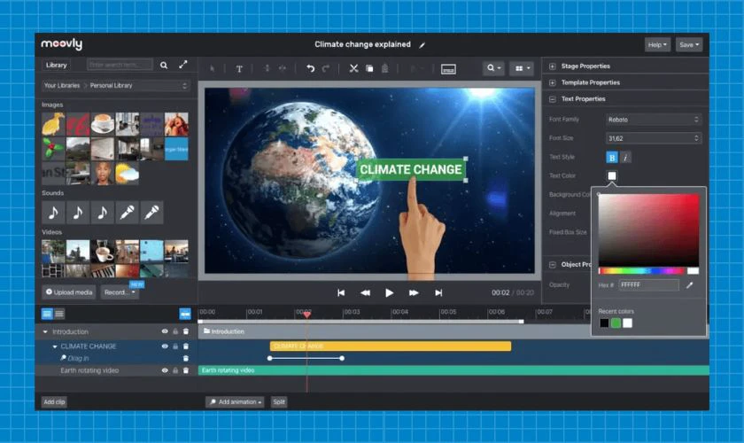 Moovly - Nền tảng Animation Free