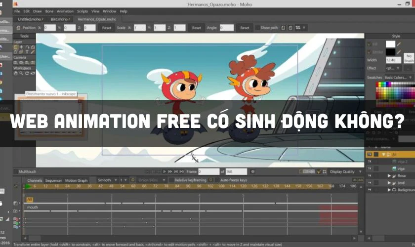 Web l&agrave;m Animation Free c&oacute; cho hiệu ứng sinh động kh&ocirc;ng?