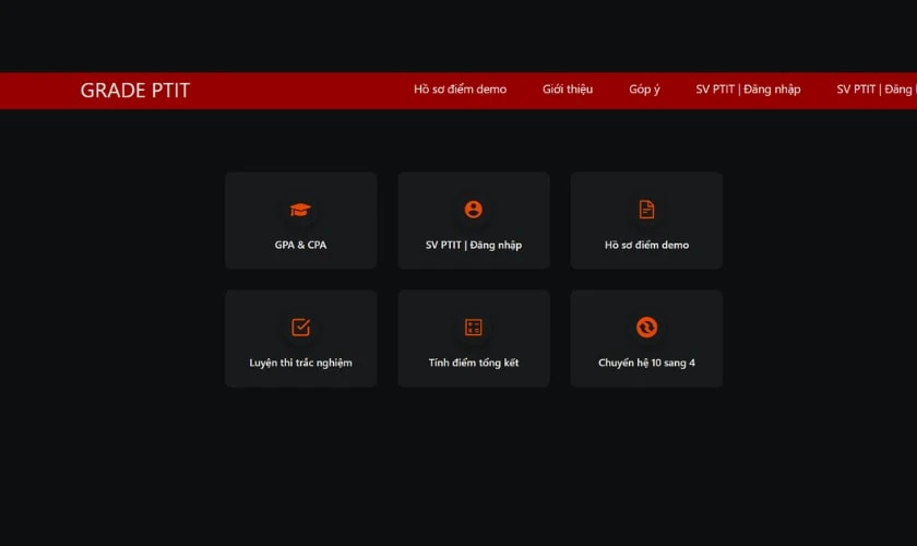Web t&iacute;nh điểm trung b&igrave;nh m&ocirc;n đại học