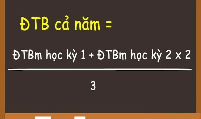 C&aacute;ch t&iacute;nh điểm trung b&igrave;nh m&ocirc;n thủ c&ocirc;ng đơn giản