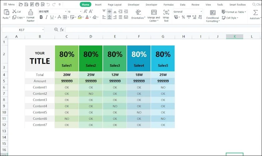 Bảng t&iacute;nh to&agrave;n diện c&ugrave;ng WPS Spreadsheet
