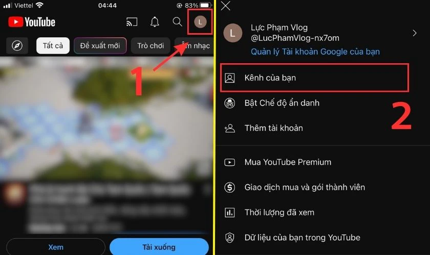 C&aacute;ch tạo bố cục v&agrave; h&igrave;nh ảnh của k&ecirc;nh YouTube&nbsp;bằng điện thoại