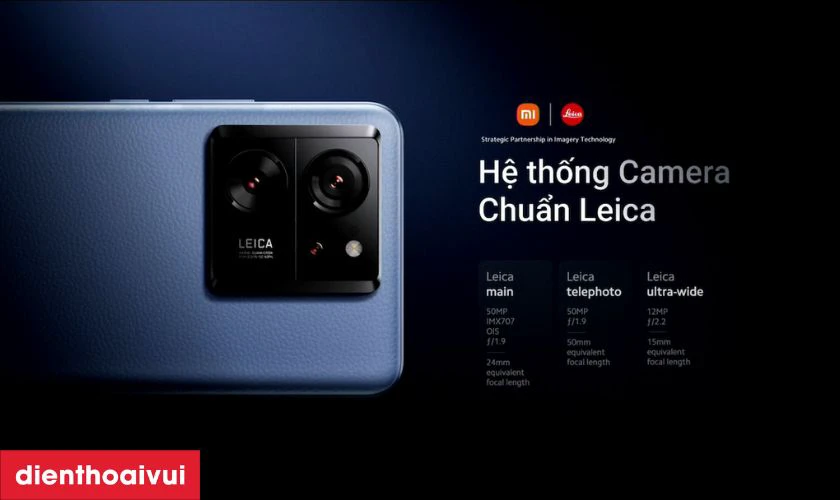 Cụm camera Leica si&ecirc;u n&eacute;t của Xiaomi 13T 5G 12GB 256GB